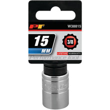 Performance Tool 3/8" Drive 15mm Metric 12-Point Socket