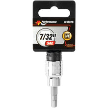 Performance Tool Hex Bit Socket 3/8-Inch Drive 7/32