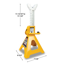 Performance Tool Ratchet Style 3-Ton Jack Stands - Yellow (Pair)