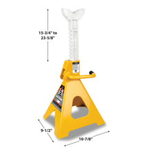 Performance Tool Ratchet Style 6-Ton Jack Stands - Yellow (Pair)