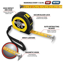 Performance Tool 'Fast Measure' Tape 12' x 5/8" Width
