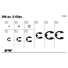 Performance Tool SAE Sizes E-Clip Assortment (300 Piece)