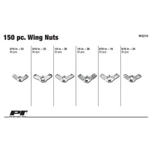 Performance Tool SAE Sizes Wing Nut Assortment (150 Piece)