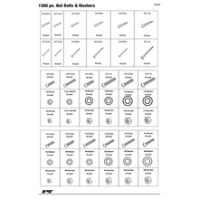 Performance Tool SAE/Metric Nut & Bolt Assortment (1200 Piece)