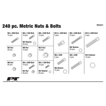 Performance Tool Metric Nuts & Bolts Assortment (240 Piece)