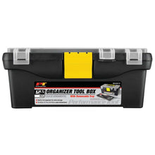 Performance Heavy Duty 12-1/2" Plastic Tool Box/Organizer (Black)