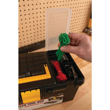 Performance Tools Heavy Duty 16" Plastic Tool Box/Organizer (Black)