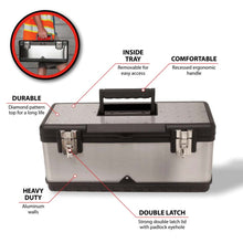 Performance Tools Heavy Duty 20" Steel Tool Box