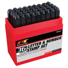 Performance Tool 1/8" Steel Letter/Number Stamp Set (36 Piece)