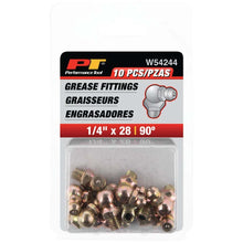Performance Tool 1/4"-28 90 Degree Grease Fitting (10 Pack)