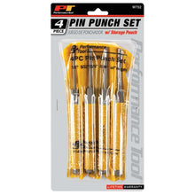 Performance Tool Roll Pin Punch Set (4 Piece)
