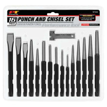Performance Tool Punch and Chisel Set (16 Piece)