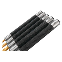 Performance Tool 8" Long Brass Roll Pin Punch Set (5 Piece)