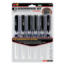 Performance Tool Star Screwdriver Set with Rack (6 Piece)