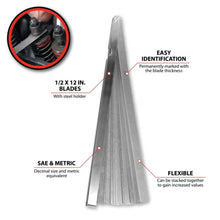 Performance Tool 12" Long Flexible Feeler Blade Set - 20 Blade (Metric/SAE)