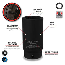 Performance Tool 1/2" Drive 33mm FWD Axle Nut Socket