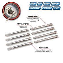 Performance Tool 12/14mm Wheel Stud Pilot Pin Set (8 Piece)
