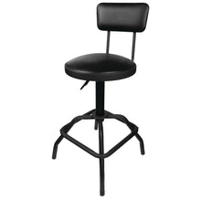 Performance Tool Adjustable Pneumatic Stool with Removable Backrest