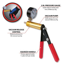 Performance Tool Vacuum/Pressure Pump Kit