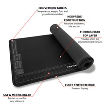 Performance Tool Neoprene Protective Work Mat - 16" x 35.75" x 1/8" Thick