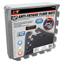 Performance Tool Protective Anti-Fatigue Interlocking Floor Mat 12" x 12" Gray (12 Piece)