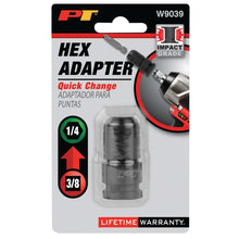 Performance Tool 3/8" Drive to 1/4" Drive Hex Impact Adapter (Female to Female)