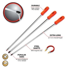 Performance Tool Long Shaft Screwdriver Set (3 Piece)