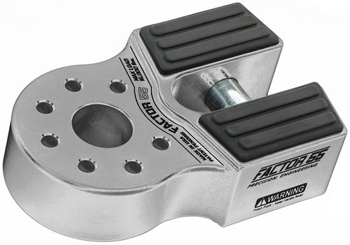Factor55 Flatlink Winch Shackle Mount Assembly-Silver