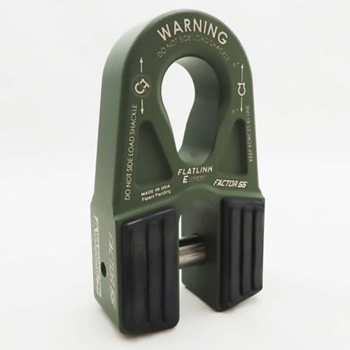 Factor 55 FlatLink E (Expert) Shackle Mount Assembly in OD Green