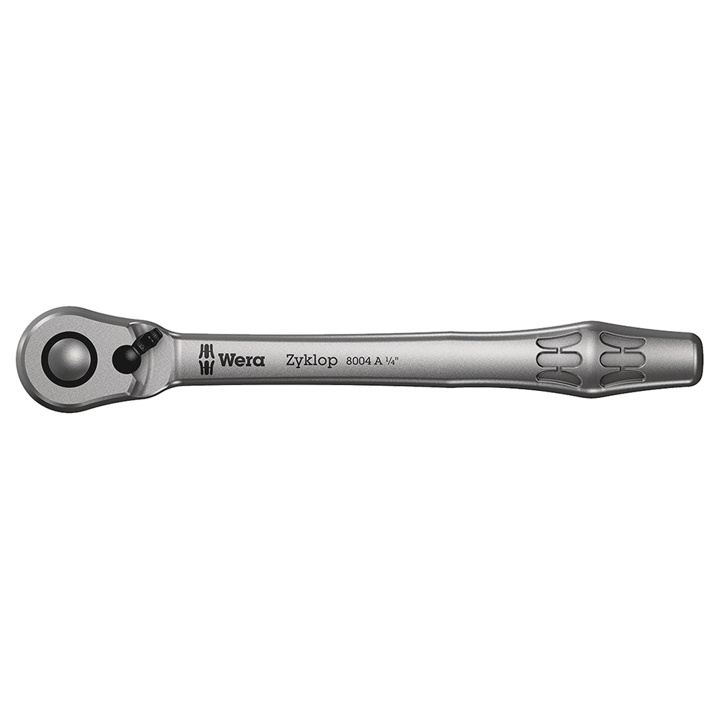 Wera 8004 A Zyklop Full Metal Ratchet with Switch Lever 1/4