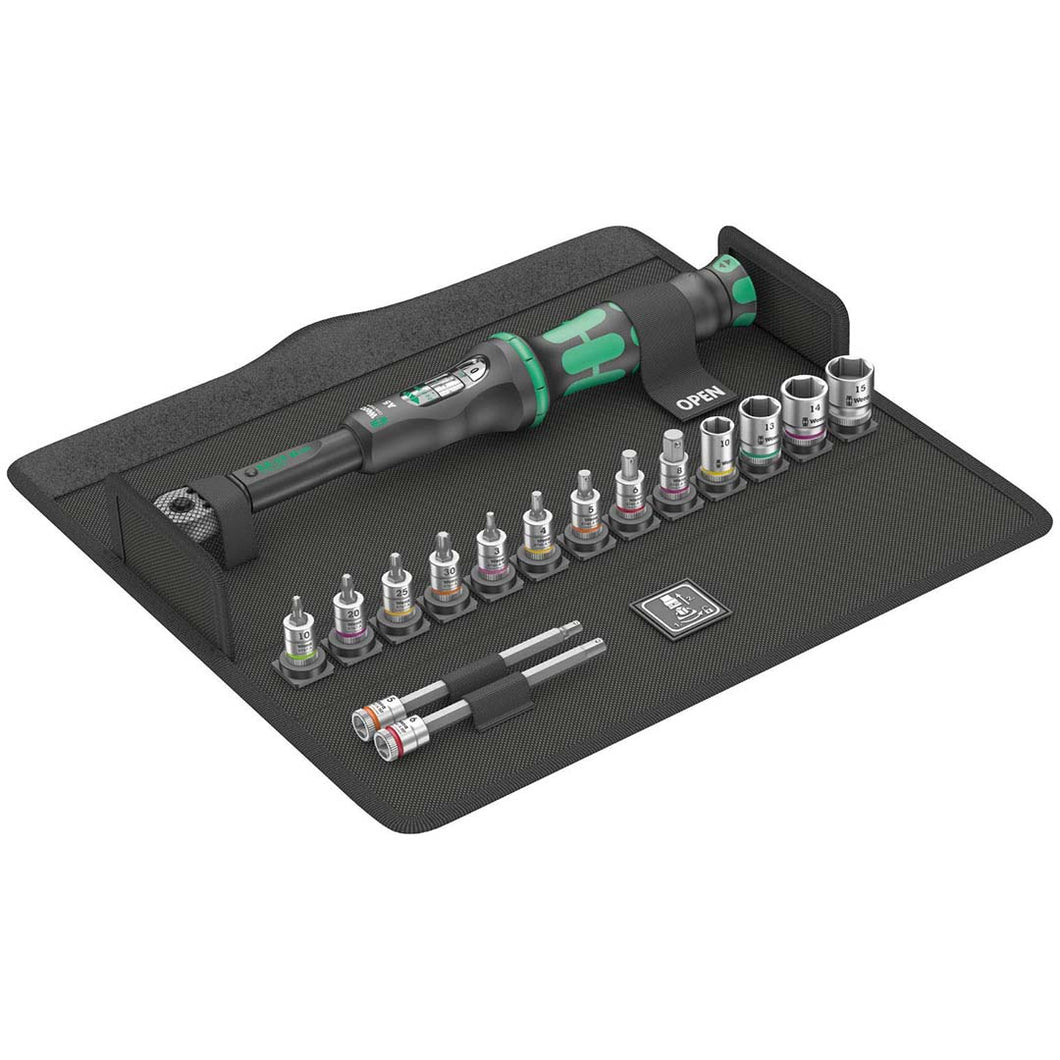 Wera Wrench/Bit Set for Bicycles/E-bikes - 16 Piece