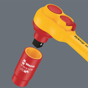Wera 8007 B Vde Zyklop Ratchet Insulated 3/8" 222 mm