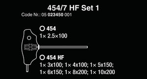 Wera T-Handle Metric Hex-Plus Driver Set with Rack (7-Piece Set)