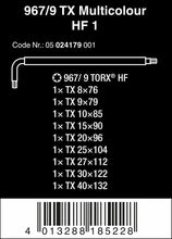 Wera TORX L-Key Wrench Set (9-Piece)