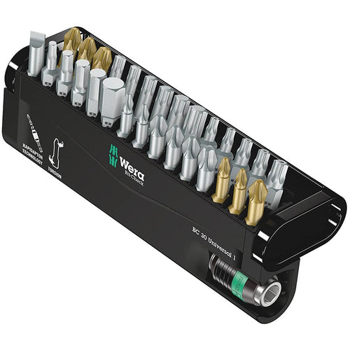 Wera BC Universal Rapidaptor Bit-Check 30-Piece Set