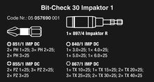 Wera Bit-Check 30 "Impact Ready" Diamond Coated Tips (30-Piece Set)