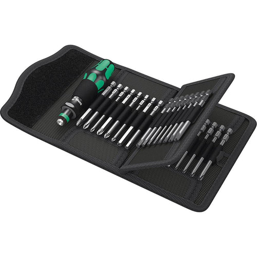 Wera Kraftform Kompakt 62 Bitholding Screwdriver and Pouch Set 33-Pieces