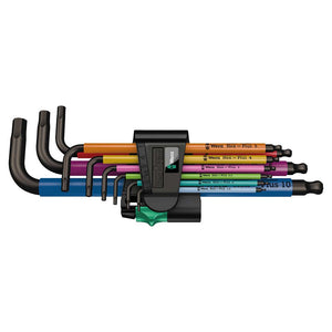 Wera 950 Spkl/9 Sm N Multicolor L-Key Set Metric Blacklaser 9 Pieces