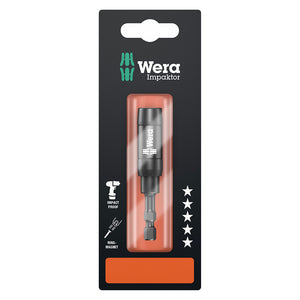 Wera Impaktor 1/4" Bit Holder with Retaining Ring and Ring Magnet