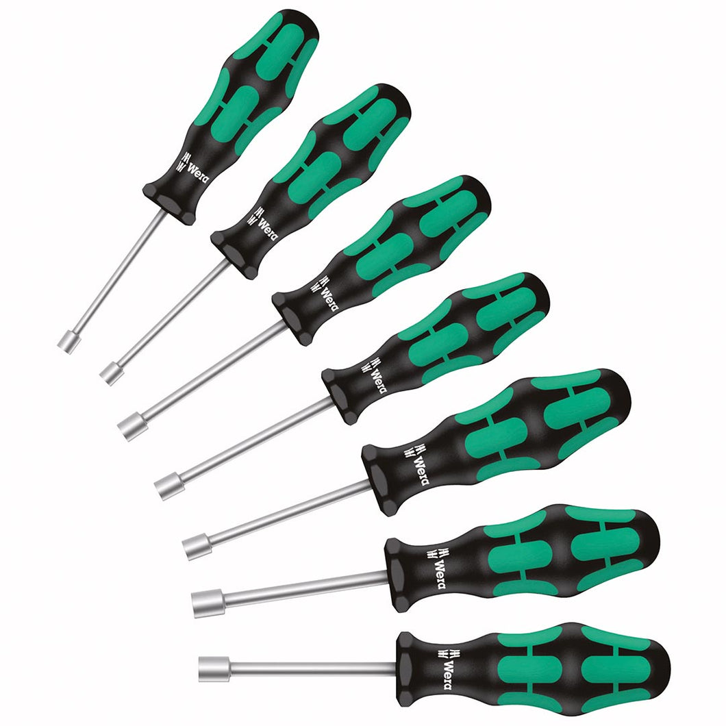 Wera Kraftform Plus Hollow Shaft SAE Nutdriver Set (7 Piece Set)