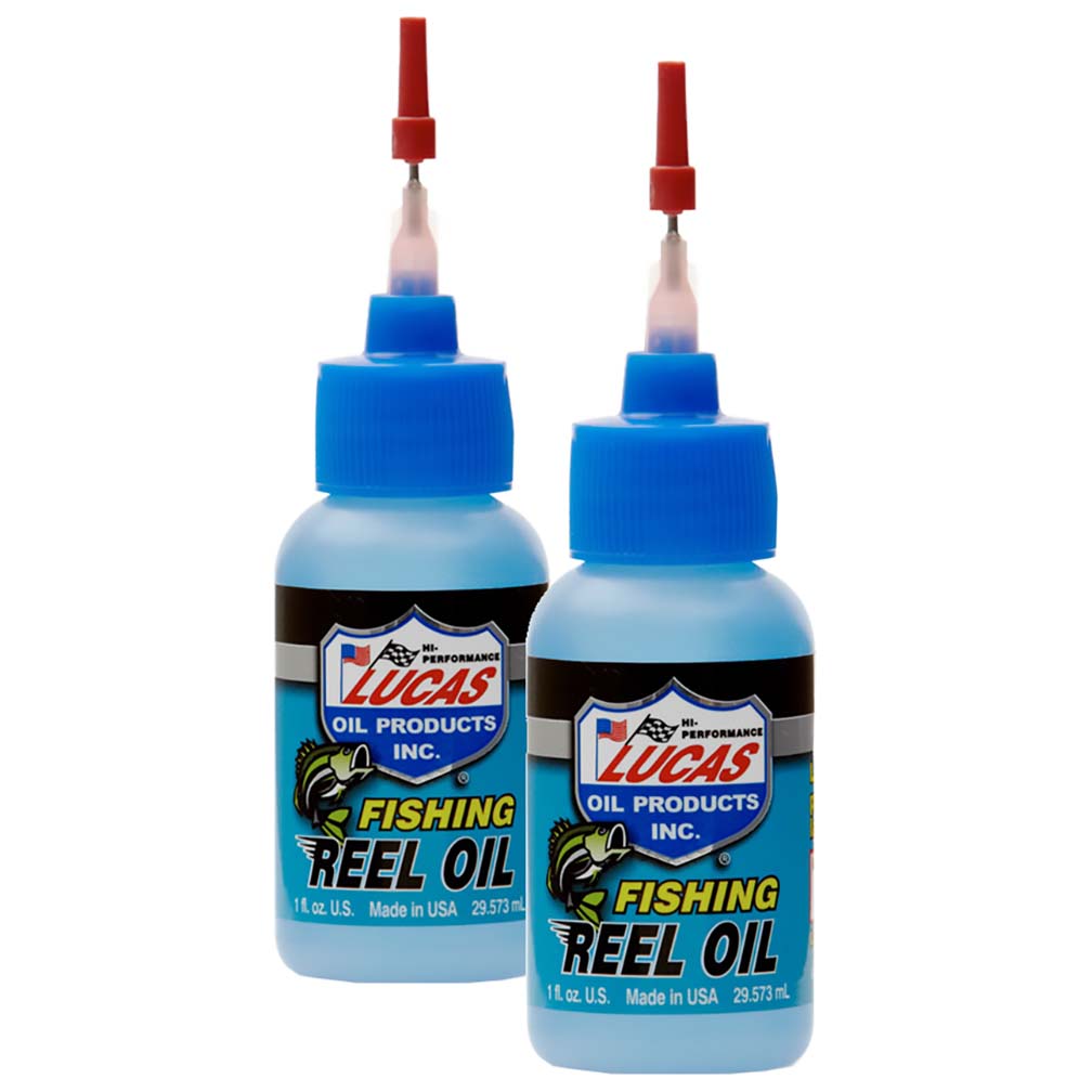 (2 Pack) Lucas Oil Fishing Reel Oil 1oz