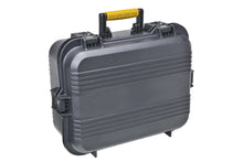 Plano All Weather PistolAccessories Case Xtra Large Black w/Yellow Latches/Handle