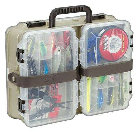 Plano Flex N Go Satchel  Sandstone  two standard 3650 Tackle