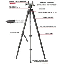 BOG DeathGrip Infinite Carbon Fiber Tripod with Heavy Duty Construction 360 Degree Ball Head