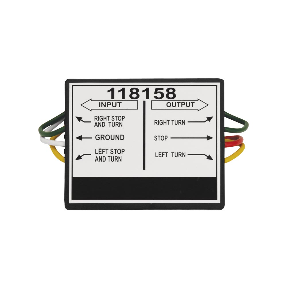 Tekonsha 2 to 3 Taillight Converter Connecting Tow Vehicles 2 Wire Sys to Towed Vehicles 3 Wire Sys