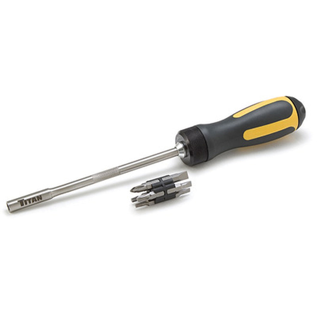 Titan High Torque Ratcheting Screwdriver with Bits