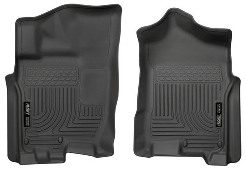 Husky 16-19 Nissan Titan XD Crew/King Cab Front Floor Liners Black