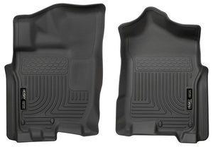Husky 16-19 Nissan Titan XD Crew/King Cab Front Floor Liners Black