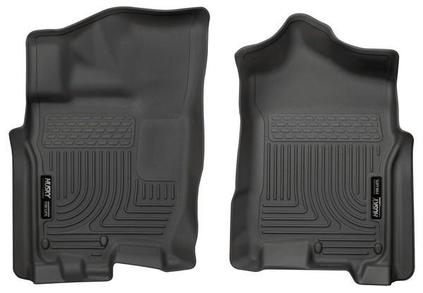 Husky 16-19 Nissan Titan XD Crew/King Cab Front Floor Liners Black