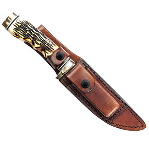 Uncle Henry Golden Spike Rat Tail Tang Fixed Blade Knife